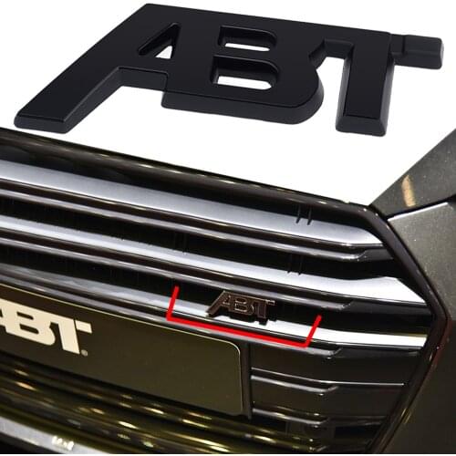 Grill ABT Logo Emblem Sticker For Audi S1 QS7 TT RS3 SQ2 RS6 RS7 SQ7 A3 RS4 RS5 SQ8 A8L S4 A6 S6 A4 Q5 A1 S5 S4 A5 Car Styling