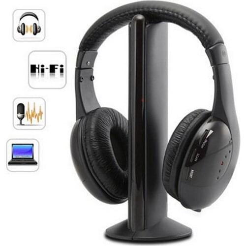 Headset Earphones Noise Cancelling gaming Headphones Fast Charging with MIC FM Transmitter 3.5mm Plug For TV DVD PC Headset new