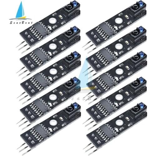 10PCS TCRT5000 IR Infrared Line Reflection Track Follower Sensor Obstacle Avoidance For Arduino AVR ARM PIC DC 5V 3PIN