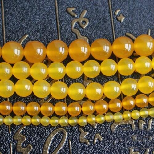 Yellow Agates 4-10mm Round Loose Beads 15",BeadsFor DIY Jewelry Making !We provide mixed wholesale for all items
