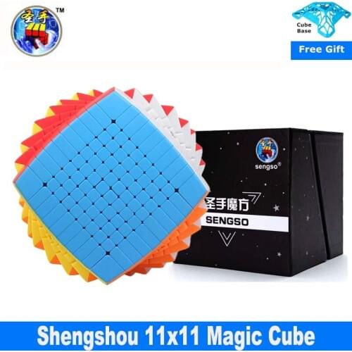 Shengshou 11x11 Magic Cube Stickerless High level Speed Cubes sengso 11x11x11 Adults Kids Christmas Gifts Cubo Magico