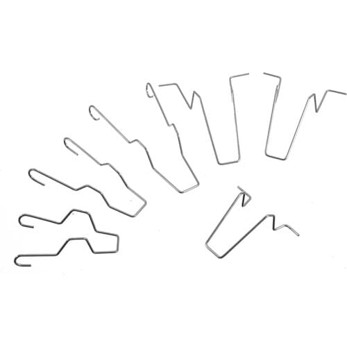 Mayitr 6pcs Metal Headlight Bulb Spring Clips Fit H1 H3 H4 H7 Car Headlamp Light Bulb Retainer Spring Clip Buckles