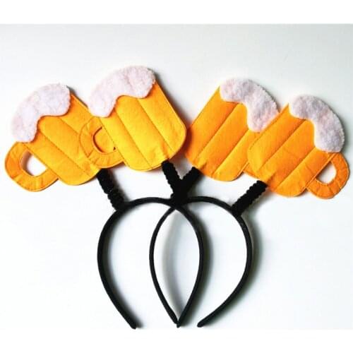Cute Teacup Beer Festival Hair Hoop Girls Headband Hair Accessories For Fashion Birthday Party Carnival Bar Oktoberfest