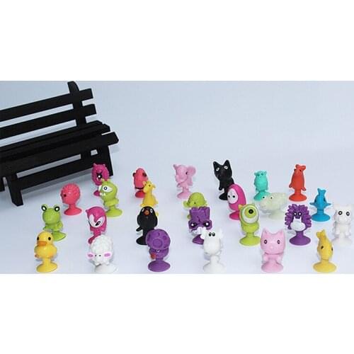 1pcs Mini Sucker Capsule Model Little Cartoon Anime Figures For Children Suction Animal Toys Puppets Action Cup C8O4