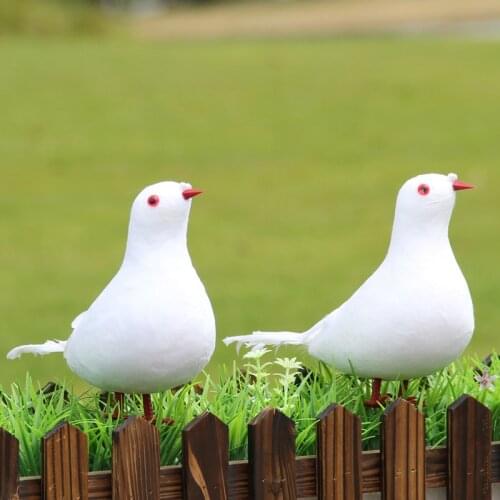 Simulation Foam Pigeon Model Fake Artificial Imitation Bird Animal Home Garden Ornament Miniature Decoration Home Decoration