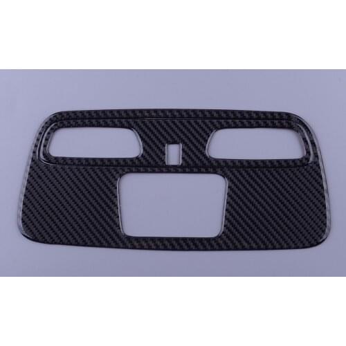 Carbon Fiber Car Interior Front Roof Reading Light Lamp Cover Trim Sticker Fit For Chevrolet Camaro 2016 2017 2018 2019 2020