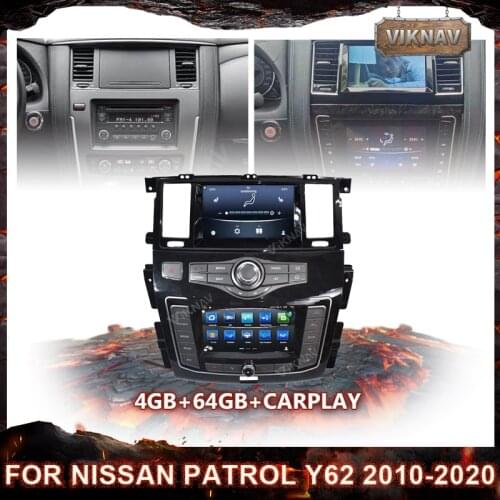 Newest Dual screen Android Car Radio For Nissan Patrol Y62 2010-2020 stereo multimedia player autoradio GPS Navigation Recorder