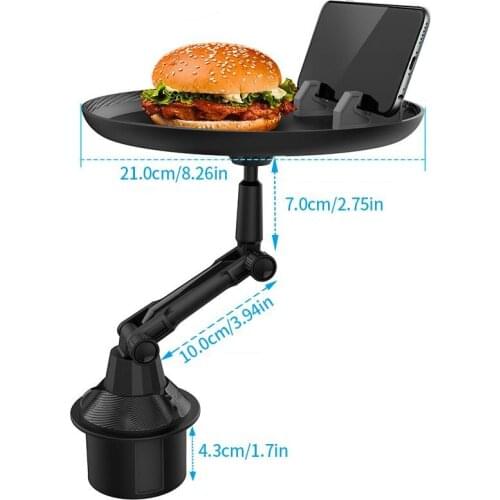 New Universal SUV Truck Car Cup Holder Mount Stand for Cellphone Mobile Phone Meal Snack Drink Car Food Tray