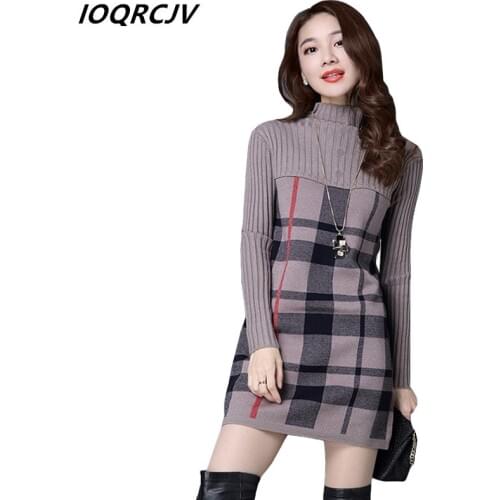 2018 Fall Winter Women Sweater High Elastic Solid Turtleneck Lattice Sweater Slim Sexy Bottoming Knitted Pullovers Skirt S33