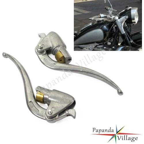 Papanda 1 Pair Motorcycle Hand Grip Brake Clutch Levers for Zundapp DB DS DBK KS KS750 M72 R71 K750 Replika Ural Sidecar