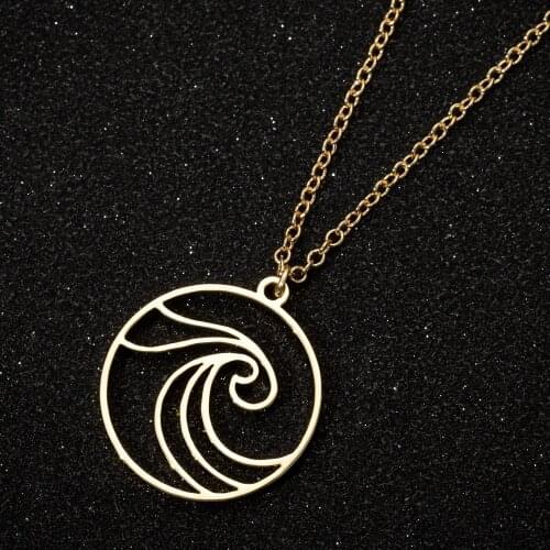 Europe and the United States popular, stainless steel necklace pentium waves necklace ladies necklace