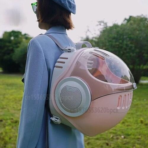 Double Shoulder Pet Backpack Breathable General Cat Bag Cat Nest Out Portable Capsule Space Capsule Multi-faceted Ventilation