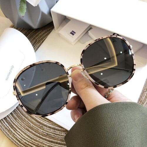 2020 new Sunglasses Womens round polarized small face personality big round frame glasses sunglasses men anti uv
