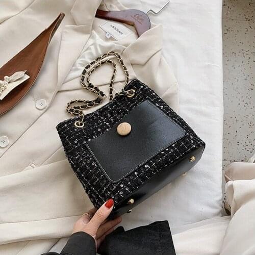 2020 Autumn and winter bucket bag new shoulder bag bucket bag fashion trend handbag temperament lady diagonal bag Korean version