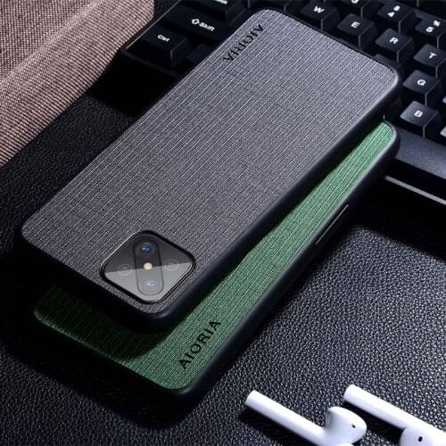 Fabric Texture Case for OPPO A92S Reno4 Z 5G Simple Concise Style Soft Back Cover Coque for OPPO A92S Case funda cape