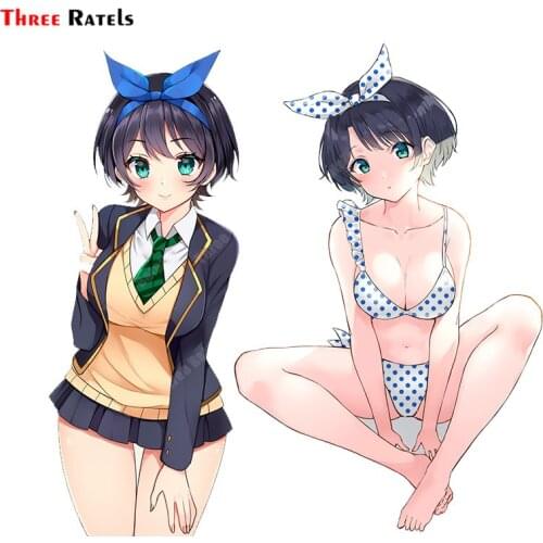 Three Ratels A660 Sarashina Ruka Kanojo Okarishimasu Sexy Lingerie Girl Sticker For Toilet Mirror Car Body Waterproof Decoration