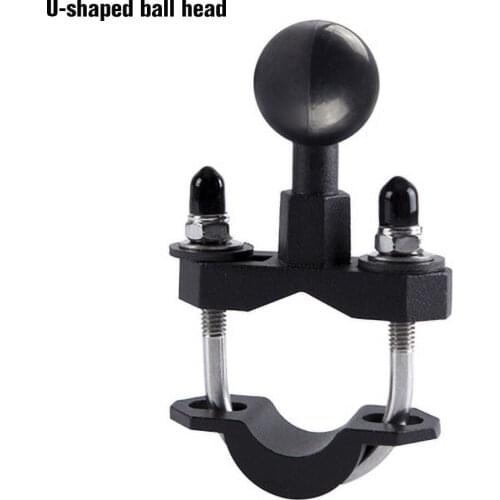 U-Shaped Ball Head 25mm Ball Head Handlebar Mounting Aluminum Alloy Mobile Phone Bracket Accessories 1 Set New Rail Mount