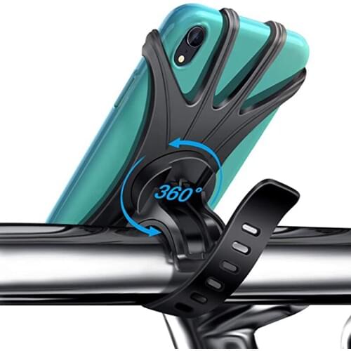Bicycle Phone Holder For IPhone Samsung Universal Mobile Phone Holder Bike Handlebar Clip Stand GPS Mount Bracket Phone Holder