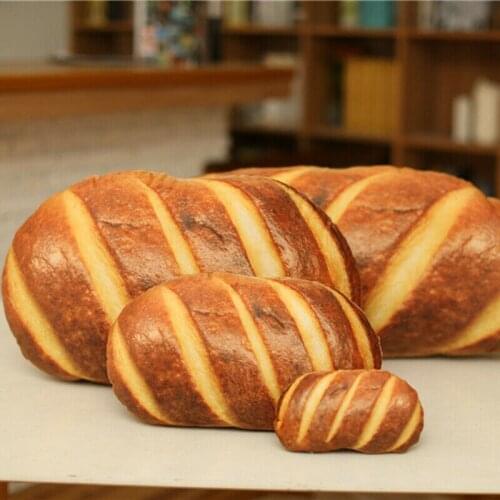 3D Plush Pillow Cushion Gift Soft Stuffed Backrest Toys Birthday Funny Simulated Snack Bread Shape For Children Home Decor Girl