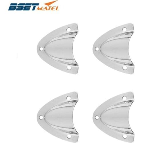 4X Marine Grade Stainless Steel Midget Clam Shell Wire Cable Vent Cover hose for Rowing Boat Marine Yacht Surfing Water Sport