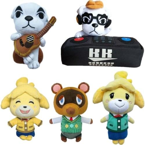 5pcs 2020 new Animal Crossing Plush Toy Cartoon Figure Doll Soft KK Stuffed Toys Children Gift Toys