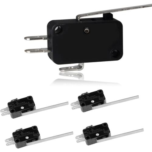 5pcs KW7-9 Long Straight Hinge Lever Type SPDT Micro Switch Limit Switch