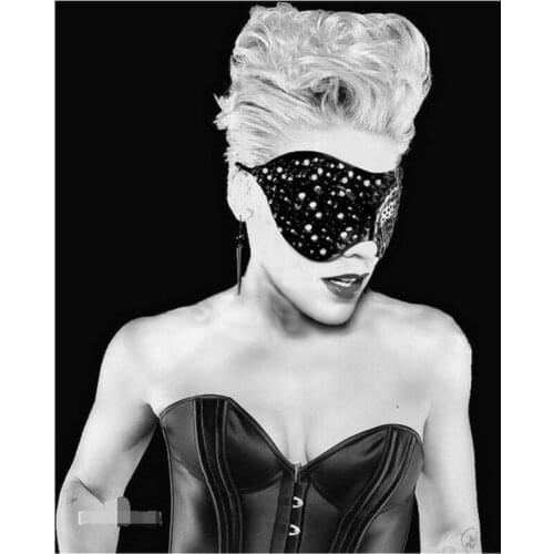 5d girl diamond painting pink portrait full square / round drill American singer 3d diamond mosaic wall sticker