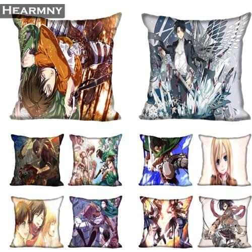 Attack On Titan Hot Sale Pillow Case High Quality New Years Pillowcase Decorative Pillow Cover For Wedding Decorative