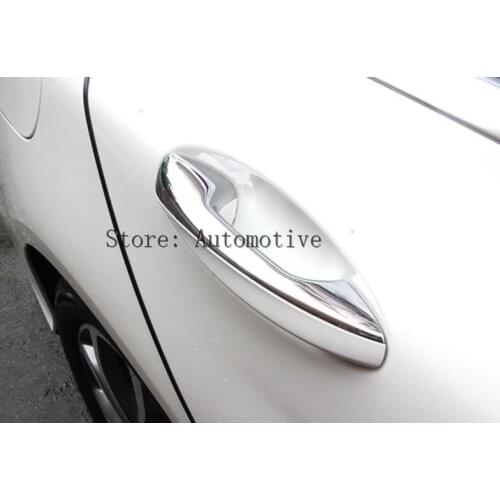 For Mercedes Benz W205 CClass C200 C180 GLC260 2015 2016 Car Accessories Door Handle Trim ABS Chrome Sticker 5pcs/set For LHD