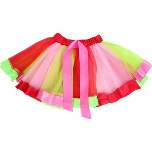 Children clothing Costumes tutu skirt baby skirts 3M-8T princess mini pettiskirt party dance rainbow tulle skirts girls clothes