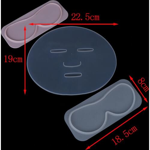 3 Styles Silicone Reuseable Facial Mask Mold For Fruit Vegetable Mask Machine Maker Clear Mask Mold Tray Mask DIY Making Tool