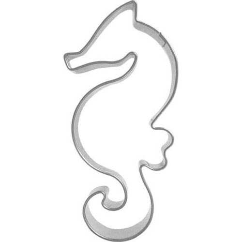 Cheap Hippocampus Shape Stainless Steel Cookie Cutters Cake Baking Tool DH068