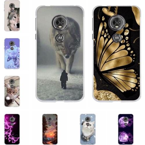 Cute Case For Motorola Moto E5 / E (5th Gen) Cover Funda Silicone Cartoon Print For Motorola Moto G6 Play Bumper Cover 5.7" Case