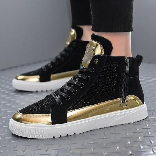 Autumn New Men High top Casual Trend Shoes Men Fashion Sneakers Outdoor Breathable Shoes Classic Damping Shoes Zapatos de hombre