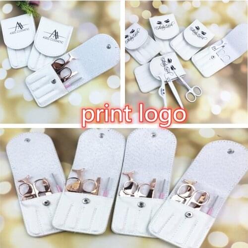 3Pcs Eyelashes Clip Curl Kit Eye Lash Cosmetic Beauty Makeup Fake Eyelash Curler Curling Tweezers Scissors Multi-Purpose Tools