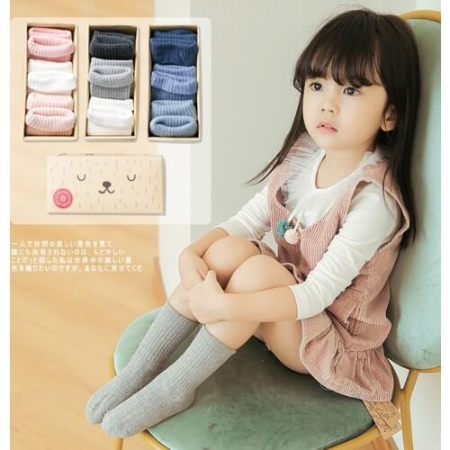 Caramella New Winter Boneless Socks Pure Cotton Socks Fresh 3pairs/box Child Solid Color Crew Short Socks 561443 Free Shipping