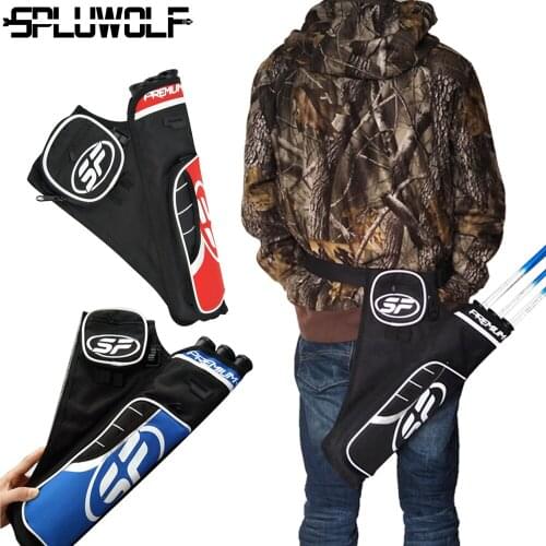 New 3-Tube Arrow Quiver Adjustable Belt Archery Bag Holder for Recurve/ Compound Bow Hunting