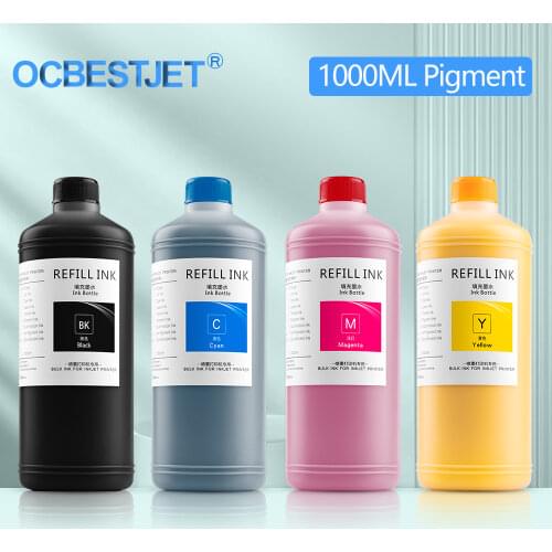 4x1000ml For HP 970xl 971xl 980 Pigment Ink For HP X451dn X551dw X476dn X576dw X555xh X585zdn Printer Ink WaterProof Ink For HP
