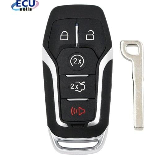 Keyless Entry Remote Smart Key Fob Shell Case Button Pad Cover for Ford Fusion Mustang Explorer Lincoln MKZ MKC 2013-2017