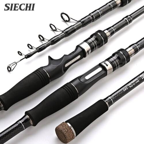 Carbon Fiber 1.8M 2.1M 2.4M 3.0M 3.3M 3.6M Spinning Fishing Rod Telescopic Rock Fishing Rod Carp Feeder Rod Surf Spinning Rod