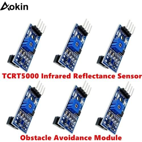 TCRT5000 Infrared Reflectance Sensor Obstacle Avoidance Module Tracing Sensor Tracing Module for arduino Diy it 3.3V-5V