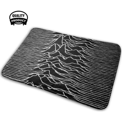 Comfortable Door Mat Rug Carpet Cushion Joy Division Punk Music Joy Unknown Pleasures Goth Gothic Dark Vintage Post Punk