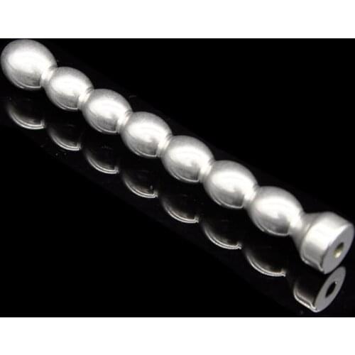 Metal bead style Urethral retractor male stainless steel hollow urethral sound plug dilator horse eye stick toy