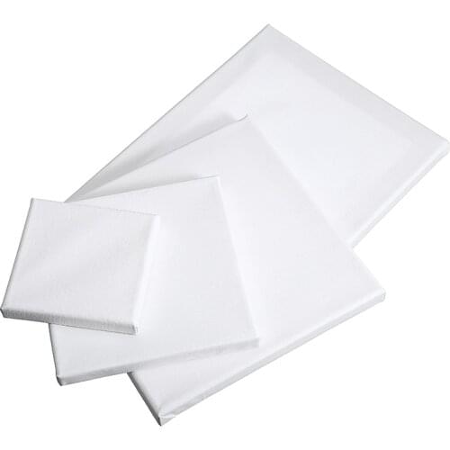 1pc Small Art Board White Blank Square Artist Canvas Wooden Board Frame Primed For Oil Acrylic Paint Home Decoration Mayitr