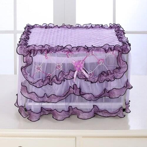 1pcs Fashion Lace Microwave Oven Cover Hood Oil Waterproof Dust Cover Oven Cover Gremial Microwave Oven Set
