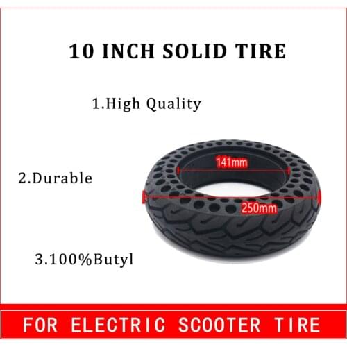 10x2.0 10 Inch Solid Tire Honeycomb Tire Scooter Accessories High Quality Elastic Durable Electric Scooters Explosion-proof Tyre