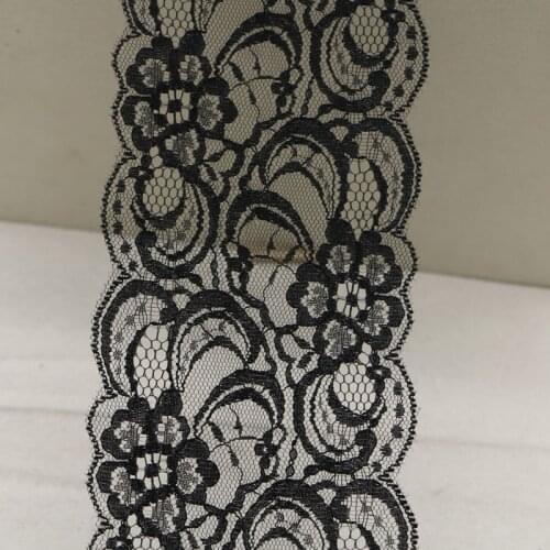 2 yards /DIY lace embroidered lace fabric black 15cm dress accessories