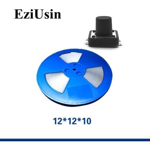 350pcs In Tape One Reel TS-F002 Micro Switch 12*12*10 Tactile Tact Push Button SMT 12x12x10 Elevator Switches