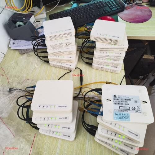 Free Ship 50/100pcs Lot EchoLife HG8110 FE EPON 100Mbs Terminal ONU FTTH fiber optic Secondhand English ONT = HG8010 +1TEL
