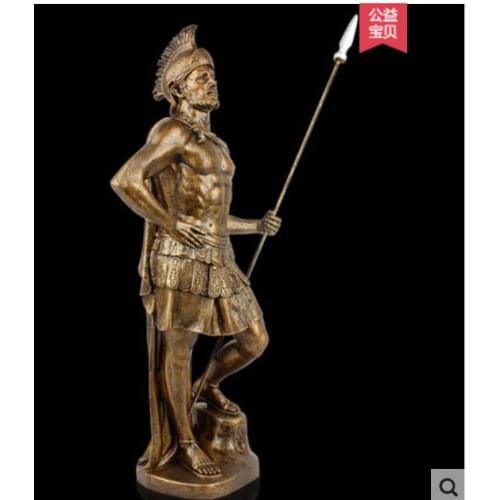 Europe type restores ancient ways adornment Rome warrior sitting ways wine cabinet office culpture puts out artistic handicraft
